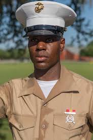 U.S. Marine Corps Pfc. Jean Alexis Jr., honor graduate