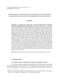 Bandiere in tessuto di poliestere di qualità. Pdf The Nigerian Gas Master Plan Investment Opportunities Challenges Issues Affecting Power Sector An Analysis