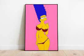 Modern Pop Art Digital Print Marge Simpson Digital Art Print - Etsy
