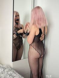 Info favorite share fullscreen detach comments (0). Cuffed And Ballgagged Blonde Teen Natasha M Masturbates Wearing A Bodystocking Fapcat