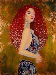 Golden Paintings Of Elegant Women Draw Inspiration From Artist S Own Mixed Heritage Japanese Contemporary Art Mixed Media Portrait Contemporary Art