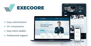 Execoore Tech And Business Theme Web Design Joomla Templates Niche Websites