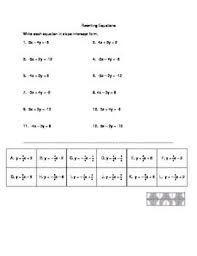 Rewriting Equation From Standard Form To Slope Intercept Form Versatile Slope Intercept Form Standard Form Graphing Linear Equations
