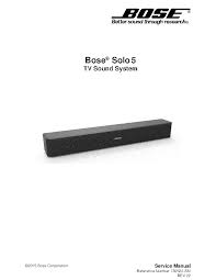 Bose Solo 5 Tv Sound System Rev 02 Service Manual Download Schematics Eeprom Repair Info For Electronics Experts