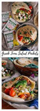 Greek Tuna Salad Pockets Living The Gourmet Recipe Recipes Seafood Recipes Dinner Recipes