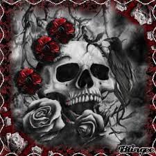 Dark Gothic Gif Dark Gothic Skull Discover Share Gifs Skull Art Skull Pictures Skull