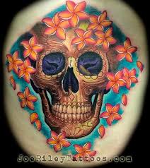 From award winning artists to ink master artist. Skull And Flowers Tattoo By Joe Riley Tattoonow