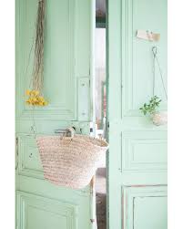 Panier En Palmier Pour Le Marche Verde Menta Verde Claro Verde