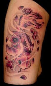 Pink Koi Pink Tattoo Leg Tattoos Tattoos