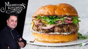 Pack your mince patties with spices from around the world and stack your buns with cheese, bacon, lettuce and more. Beef Cheese Burger Recipe Mehboob Khan Masala Tv