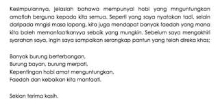 Contoh Karangan Upsr Bahasa Melayu Senarai Tahun 6