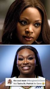 🤣 Its hard to unsee it. Not Tasha St. Patrick for Dana Evans! Angel Reese  is hilarious. @naturi4real twin @dana_kianaa , @chicagosky #hoops  #basketball #wnba
