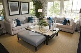 Rivolgendosi ad una clientela con ampie disponibilità di budget, il campo dell'arredamento di lusso. Casa Di Lusso Soggiorno Con Arredamento Moderno Carta Da Parati Carte Da Parati Atrio Tappeto Caminetto Myloview It