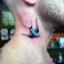 Small Bird Neck Tattoos For Guys Top 73 Traditional Swallow Tattoo Ideas 2020 Inspiration Guide Bird Tattoo Neck Neck Tattoo Swallow Tattoo