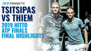 Stefanos tsitsipas emerges as next superstar of tennis but past finals champions provide warning. Stefanos Tsitsipas Vs Dominic Thiem 2019 Atp Finals Final Extended Highlights Youtube