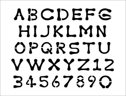 Ink Blot Alphabet Stencil 1 Inch Paint Watercolor Font Set Etsy In 2021 Alphabet Stencils Watercolor Font Ink Blot