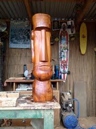 Pin By Claude Leclerc On Tiki Time Tiki Statues Tiki Totem Tiki