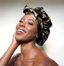 Buy Reversible 100% Pure Mulberry Silk Bonnet With Ties Online in India