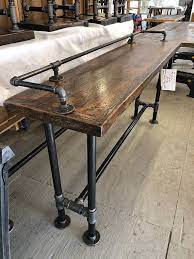 Reclaimed Wood Industrial Bar Sofa Table Wood Bar Table Reclaimed Wood Console Table Wood Console Table