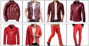 Mandarin Collar Fashion Slim Fit Wine Red Leather Jacket Men Motorcycle Biker Jacket Male Black Bu Red Leather Jacket Men Leather Jacket Men Red Leather Jacket