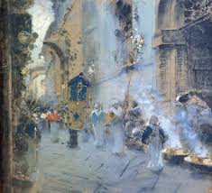 Risposte anche in 24 ore! Francesco Paolo Michetti 1851 1929 La Processione Del Venerdi Santo 1895 Drawing Artist Painting Drawing Italian Painters