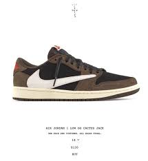 First look at the soon to be released travis scott 1 cactus jack another early sneaker unboxing! Travis Scott X Air Jordan 1 Low Release Info Nice Kicks