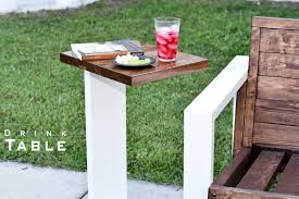 Modern Drink Table Indoor Outdoor Diy Build Drink Table Diy Outdoor Diy Table