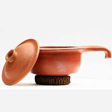 Heaven!bram is owned by ashrf and shelly almasri. Red Serving Pot With Handle Clay Pot Cast Iron Pan Cast Iron Cookware Ecocraft India