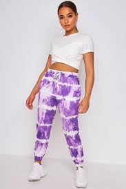 Comparez et achetez des pantalons violets pour femme pas cher sur shopalike. Pantalon De Jogging Violet Blanc Tie And Dye Brentiny Paris