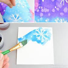 Learn new techniques, ideas and get creative! Magic Salt And Watercolor Snowflake Art Project For Kids