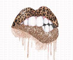 Drippinglipspinkleopardcheetahglittergoldwatercolorsub Etsy Cheetah Print Wallpaper Lip Wallpaper Glitter Lips
