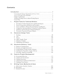 Best Format For Table Of Contents Google Search Technical Writer Course Schedule Cause And Effect