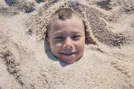 Patawan Island. Small Tropical Island with White Sandy Beach Stock Photo