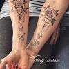 Small friendship hearts tattoo design for girls. 1