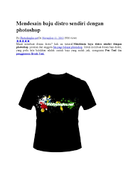 Dan buka lah pen toll… Mendesain Baju Distro Sendiri Dengan Photoshop