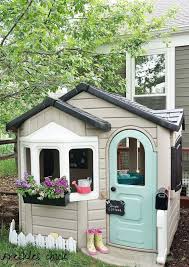 When you need to own the cutest thing imaginable outside of a basket of puppies, this might come close. 5 Amazing Playhouse Playset Makeovers Chris Loves Julia