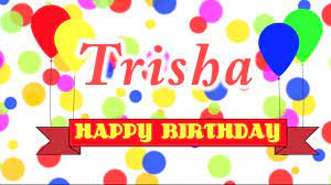 Happy Birthday Trisha Song Youtube