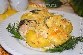 как приготовить горбушу в духовке с майонезом и картошкой Gorbusha S Kartoshkoj V Duhovke Recepty S Foto