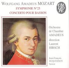 Mozart, Laurent Hirsch, Orchestre de Chambre Amadeus, Jean-Francois  Duquesnoy, bassoon