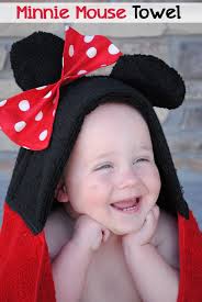 Mickey and Minnie Hooded Towel