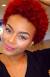 Short Burgundy Natural Hair