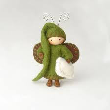 Little Green Bed Bug By Dreamalittle7 On Etsy Needle Felted Christmas Peg Dolls Felt Crafts