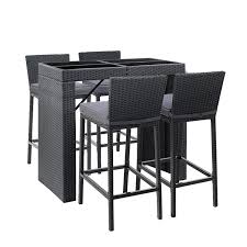 Our patio tables and chairs are designed to style up your outdoor space and make sure you get the most out of summer. Buy Gardeon Outdoor Bar Set Table Chairs Stools Rattan Patio Furniture 4 Seater Grays Australia