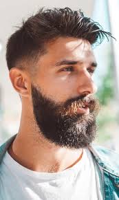 3.6 undercut with wavy hair and full beard. Beard Moustache Fade Haircut Combination Guide For 2020
