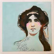 The Blue Lady 12 X 12 Fine Art Project