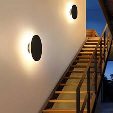 Enid Modern Disc Light Reflect Lamp Warmly Outdoor Led Lamps Modern Outdoor Lighting Outdoor Wall Lighting