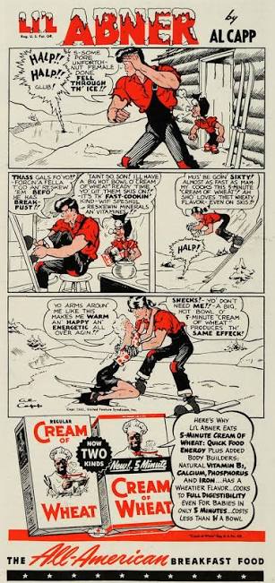 1941 Ad Al Capp Lil Abner Comic Strip Cream of Wheat - ORIGINAL ADVERT