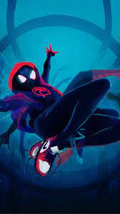 Spider Man Into The Spider Verse Artwork Black Wallpaper Marvel Wallpaper Spiderman Artwork Spiderman