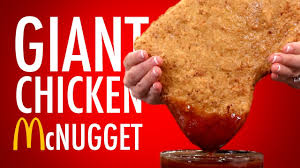 The chicken nuggets are labelled 100% chicken breast, yet the ingredients list specifies only 54% of the product is actually chicken breast. Giant Chicken Mcnugget Youtube