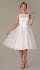 Weitere ideen zu 50er pinup, pinup, hochzeitskleid rockabilly. Kurzes Brautkleid 50er Jahre Stil Mit U Boot Ausschnitt Ruckenfrei Kleiderfreuden